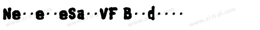 NeoverseSansVF Bold字体转换